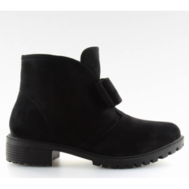 Stövlar med en båge svart AT-0625-L Svart