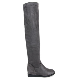 Bestelle Slip-on wedge boots grå