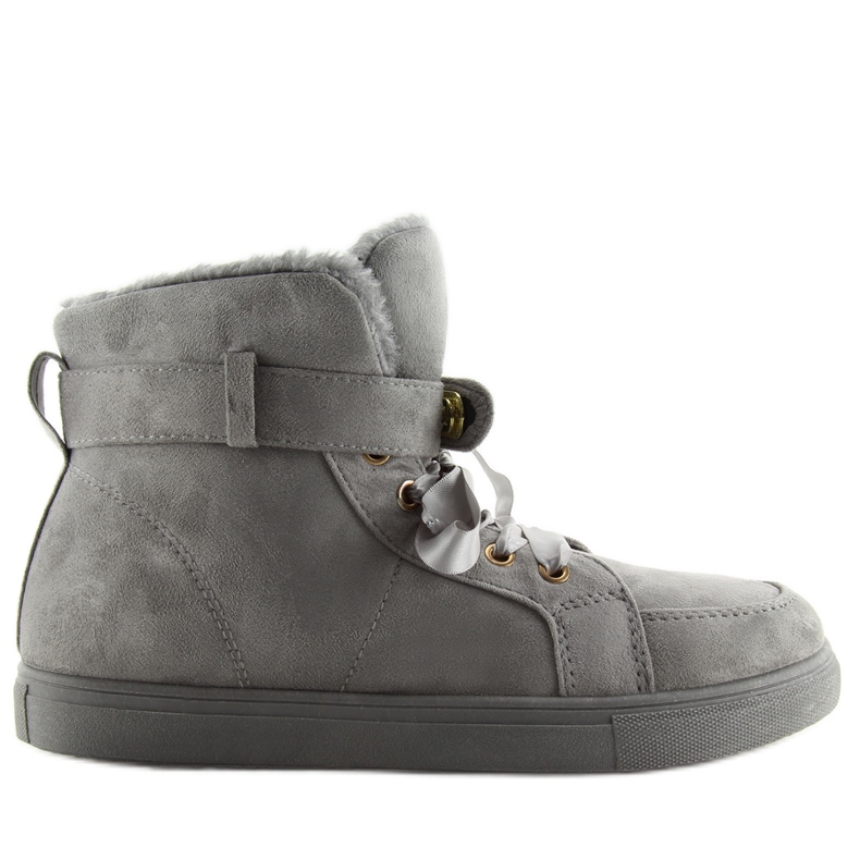 Grå Varma Sneakers Bok-1122 D. Grå