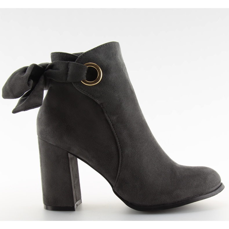 Grå Högklackade stövlar YBS1612 grå