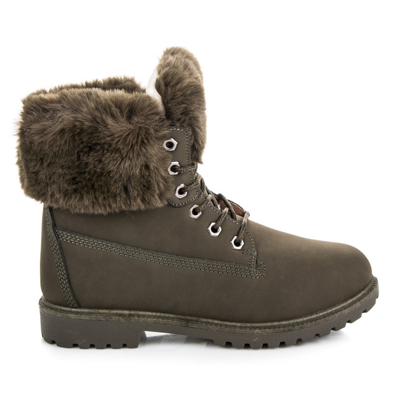 Fångare med päls grön