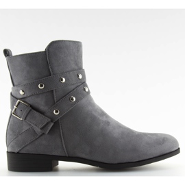 Grå Slanka grå stövlar för kvinnor NC91 grå