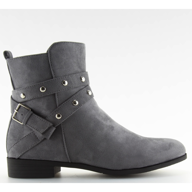 Grå Slanka grå stövlar för kvinnor NC91 grå