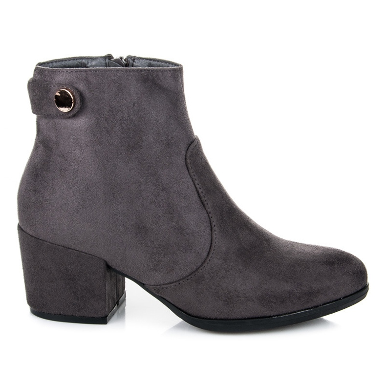 Laura Mode Gråa stövlar på stolpen