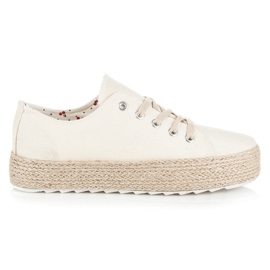 Kylie Espadriller på plattformen brun