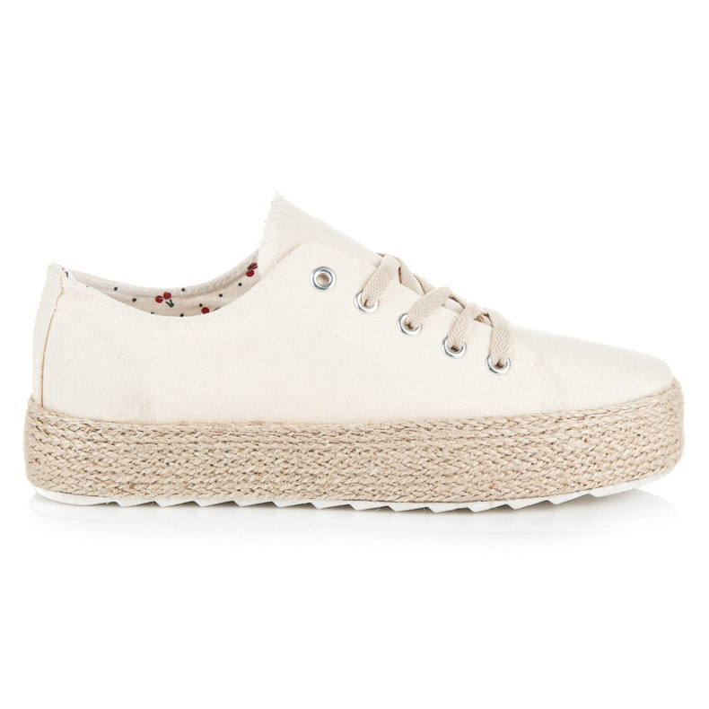 Kylie Espadriller på plattformen brun