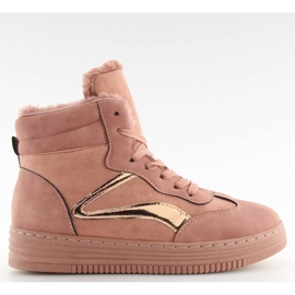 Sneakers isolerade rosa BOK-1103 mörkrosa