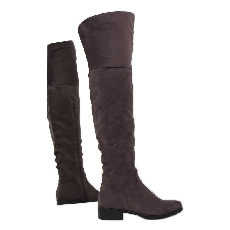 Damstövlar Bh62-Hb Grå Mokka mångfärgad brun