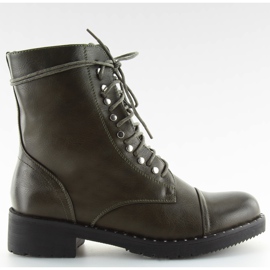 Stövlar stövlar med gröna B0-193 gröna studs