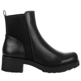 Groto Gogo Svarta Chelsea stövlar på plattformen