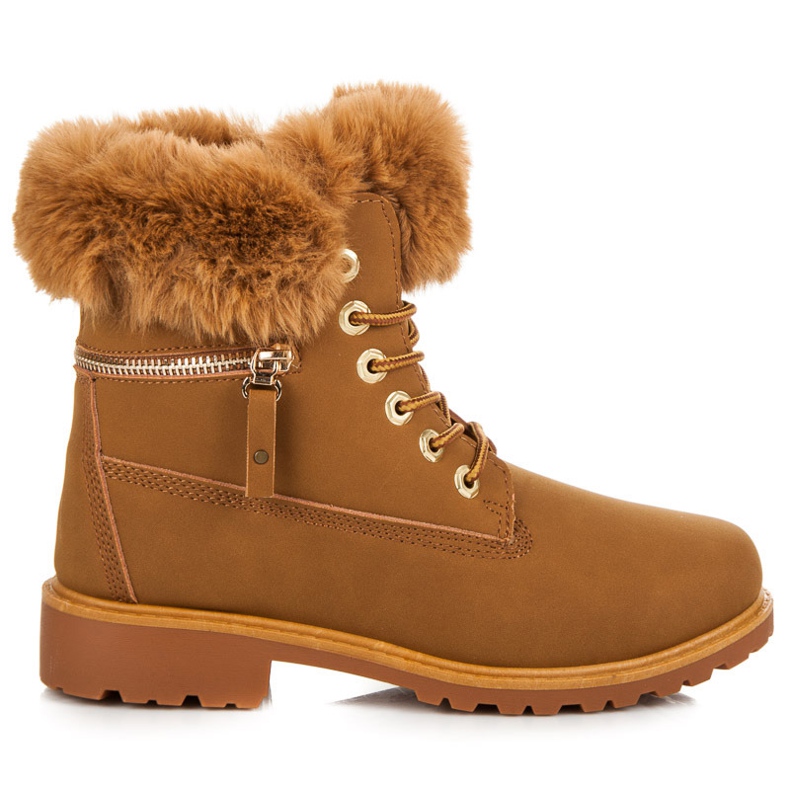 Fångare med päls på ovandelen brun