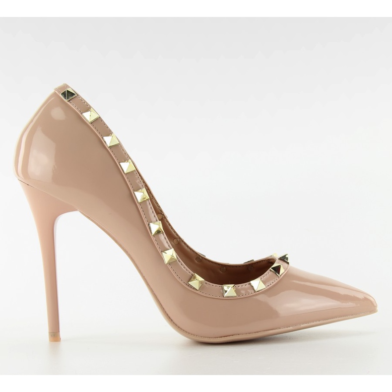 Pumpar på stilettklack Valentina beige LL-76P Beige