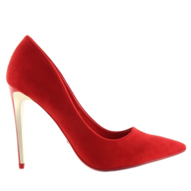 Mocka LE-08 Rött guld klack röd