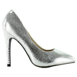 Silverstift med skal K415-5 Silver grå