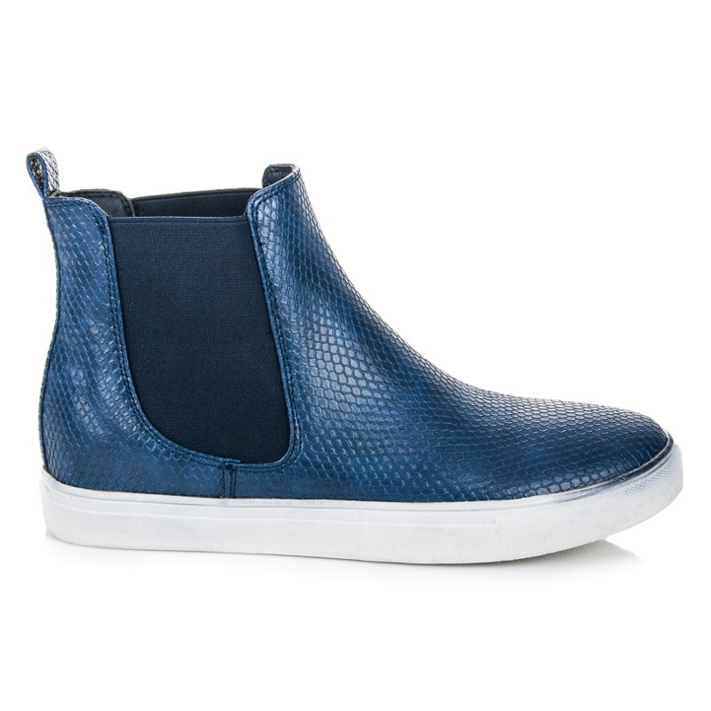 Mckeylor Snake Print Höga Sneakers blå