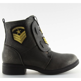 Stövlar med grå H-4 grå fläckar