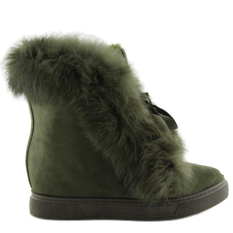 Kilkängor Med Grön Päls