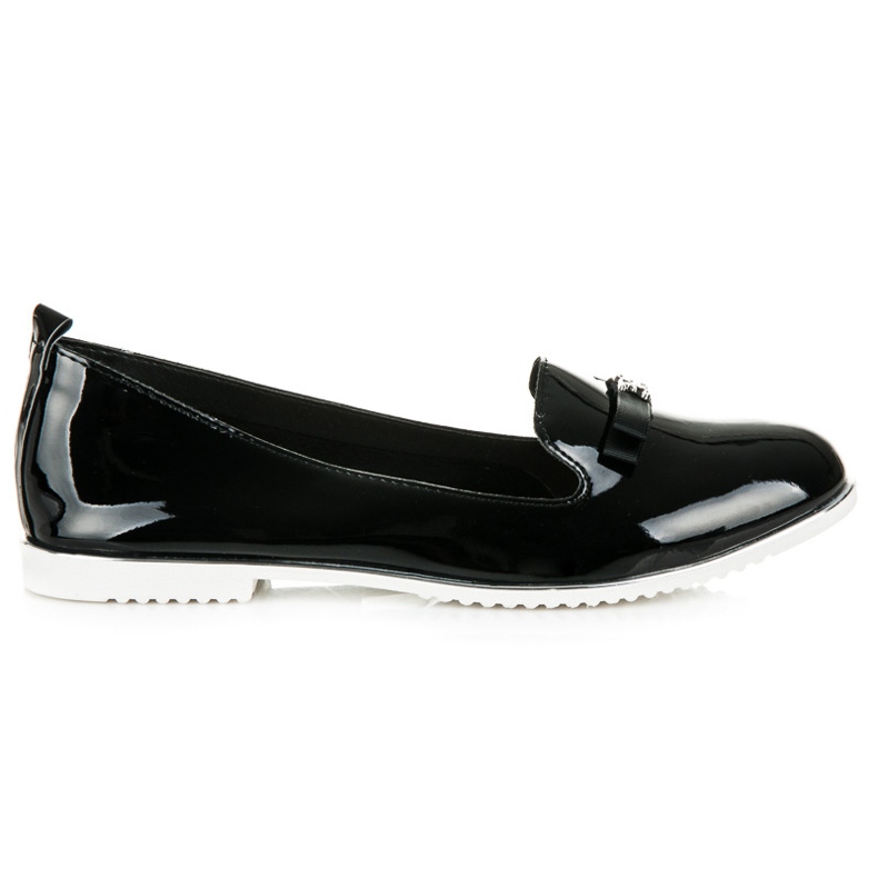 Miss Laura Slip-on lackade ballerinor svart