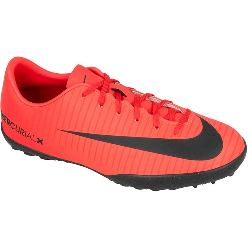 Nike Mercurial Vapor Xi Tf Jr 831949-616 fotbollsskor mångfärgad röd
