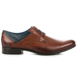 Lucca Brown Business Shoes brun marinblå