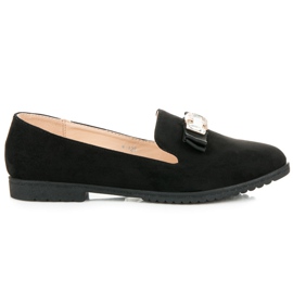 Miss Laura Låga skor med rosett svart