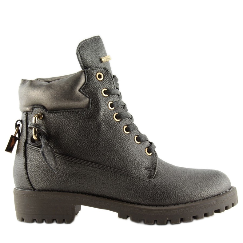 Timmer stockar med ett hänglås 1302 D.GRAY grå