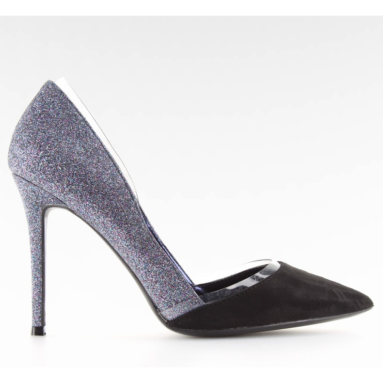 Silver glitterstift 5127 blå svart grå