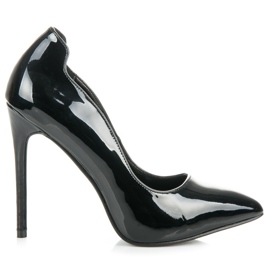 Via Giulia  Lackade spetsiga stift svart