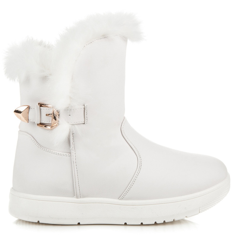 Snöskor i mocka vit