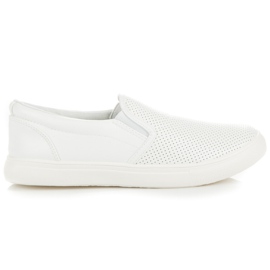 Openwork Slipons vit