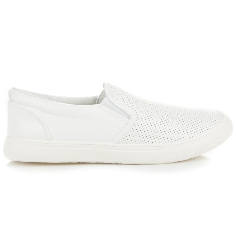 Openwork Slipons vit