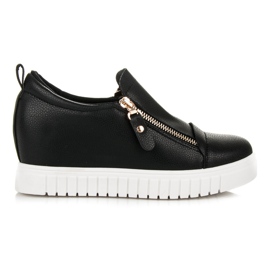 Wedge sneakers svart