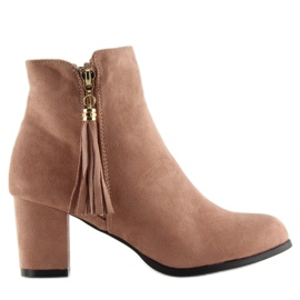 Rosa högklackade stövlar SO-20 rosa