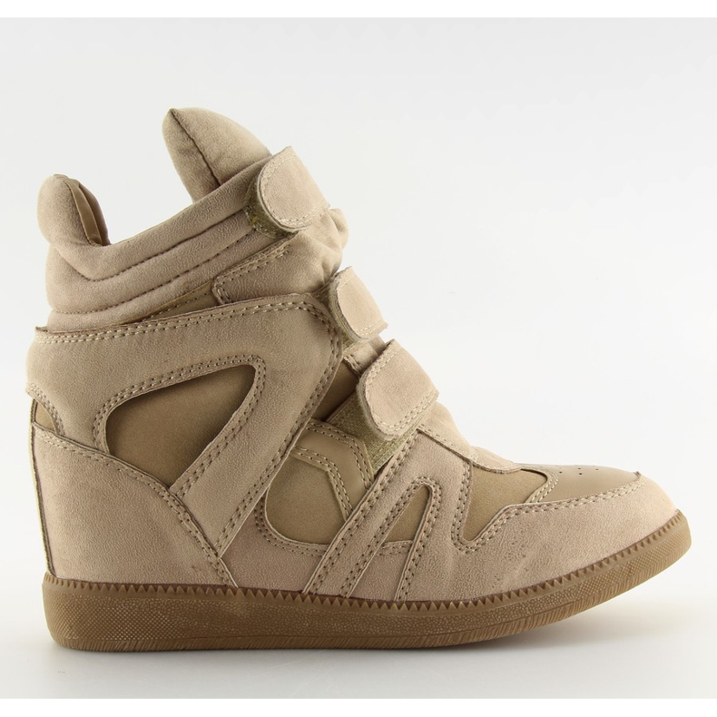 Beige sneakers för kvinnor BZ8386-KB Khaki