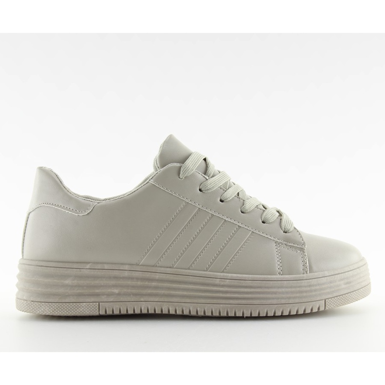 Sneakers på hög grå grå F1075 Grå