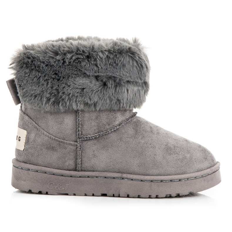 Bella Paris Snöskor Med Pilbåge grå