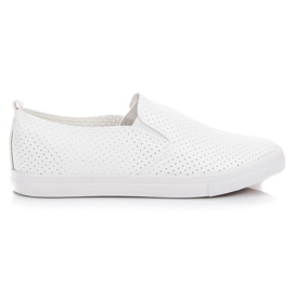 Sport Openwork Slip On Sneakers vit