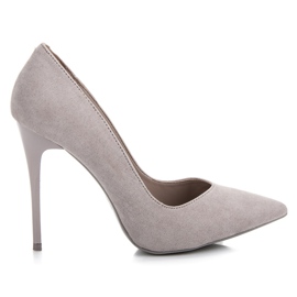 Vinceza Grå mocka klackar