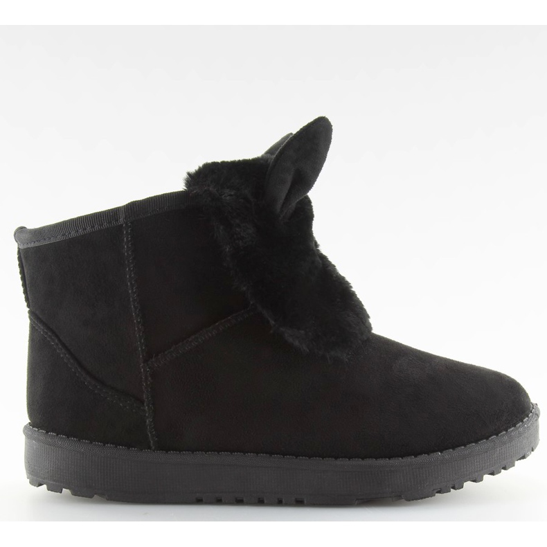 Svart emusy med öron B198 svart