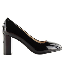 Pumps med breda klackar svart B-59 Svart