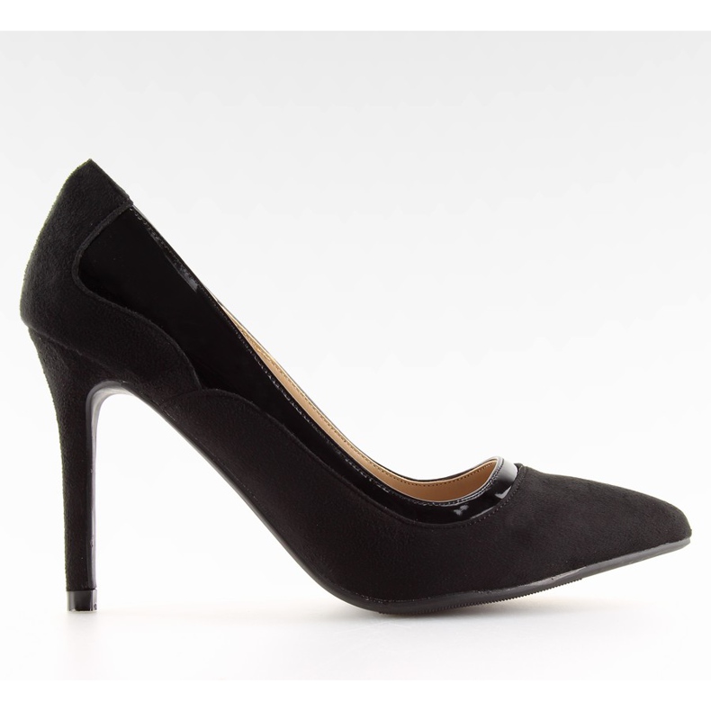 Svarta högklackade damskor 1522-133 Svart