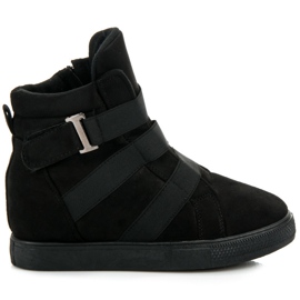 Svarta wedge sneakers