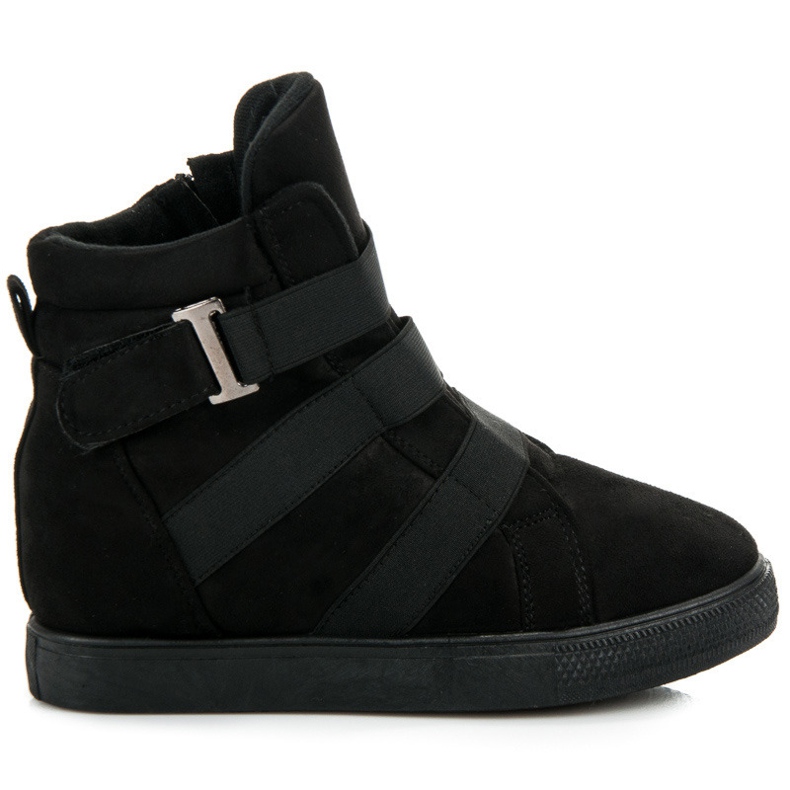 Svarta wedge sneakers