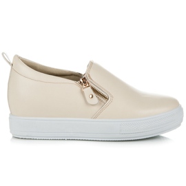 Renda Wedge sneakers med ekologiskt läder brun