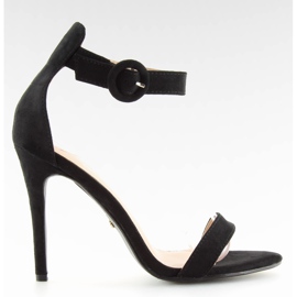 Svarta NF-17 Svarta sandaler på hög klack