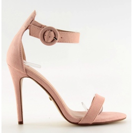 Rosa NF-17 rosa sandaler på hög klack