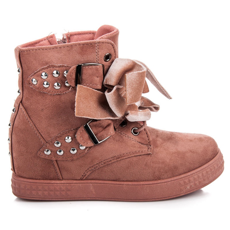 Sneakers med rosetter rosa