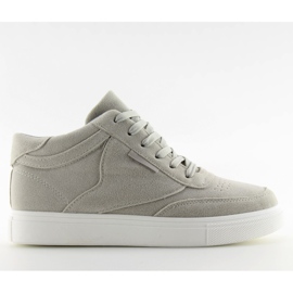 Grå mocka dam sneakers LT.GRAY