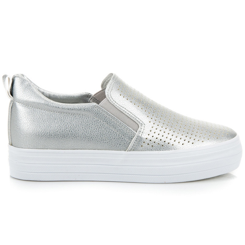 Slipons på plattformen grå