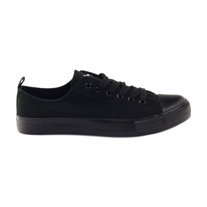 Damskor sneakers bundna svarta American Club LH07 / 19